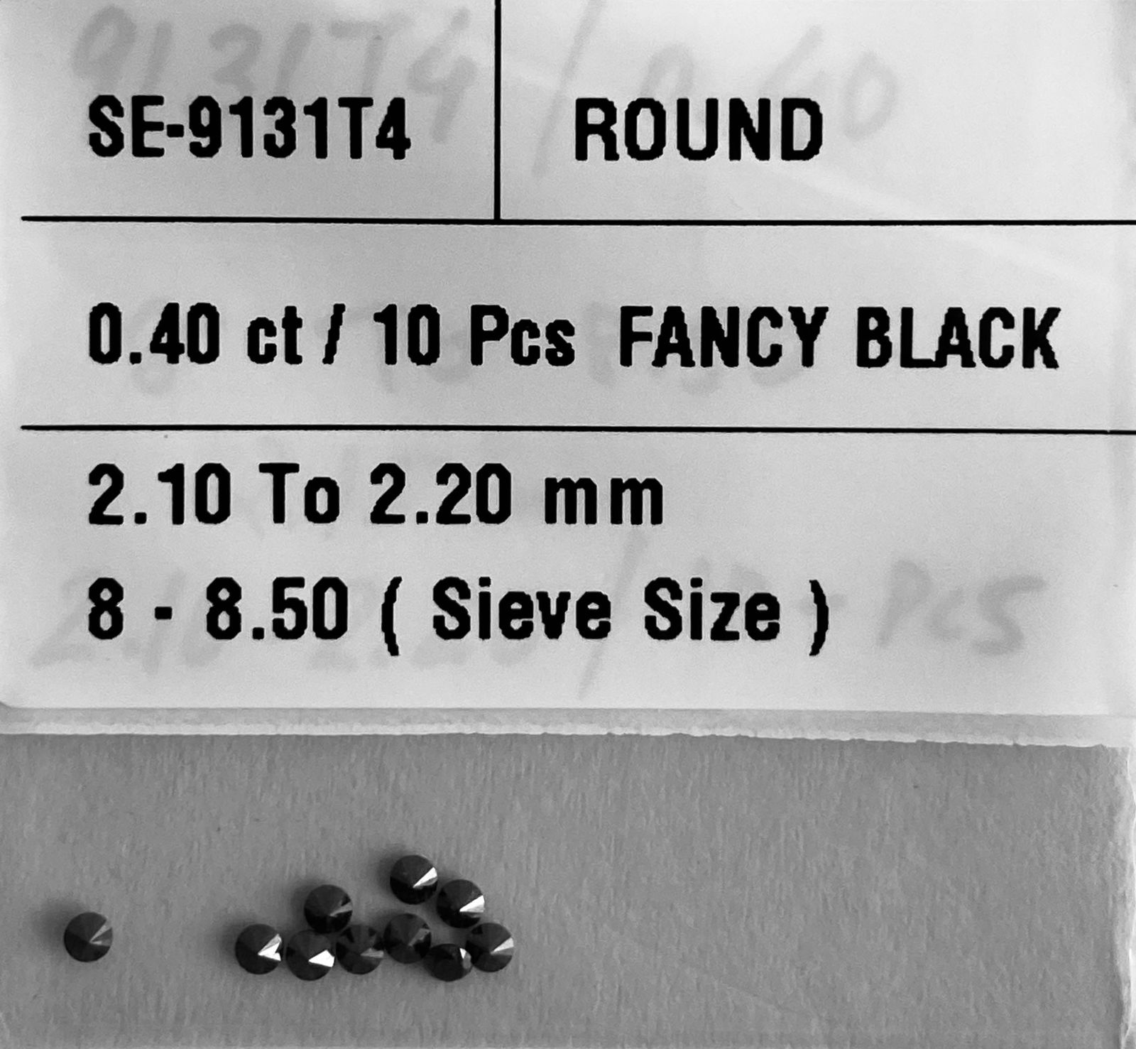 Loose Diamond - ROUND 0.4ct Fancy Black VVS2 (1 of 1)