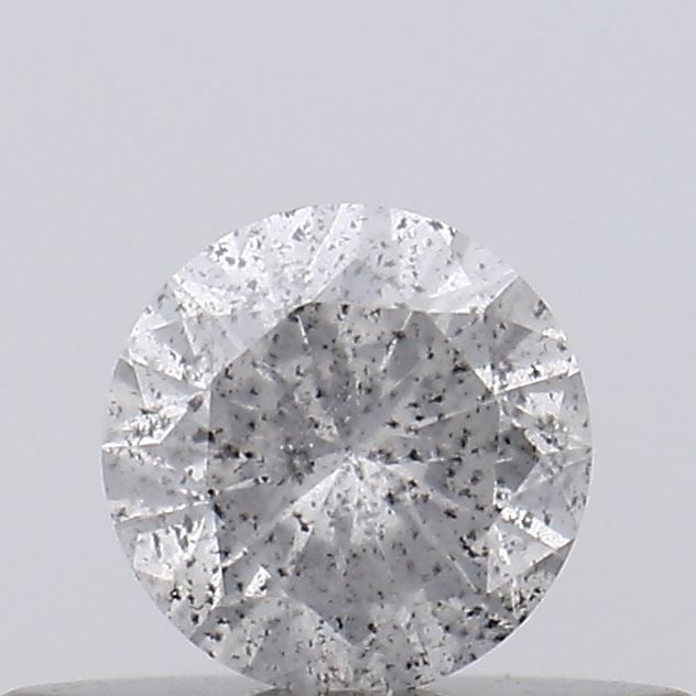 Loose Diamond - ROUND 0.26ct Salt and Pepper I3: Loose Diamond - ROUND 0.26ct Salt and Pepper I3 Source: Natural Shape: ROUND Carats: 0.26 Color: Salt and Pepper Certification: NONE Video: