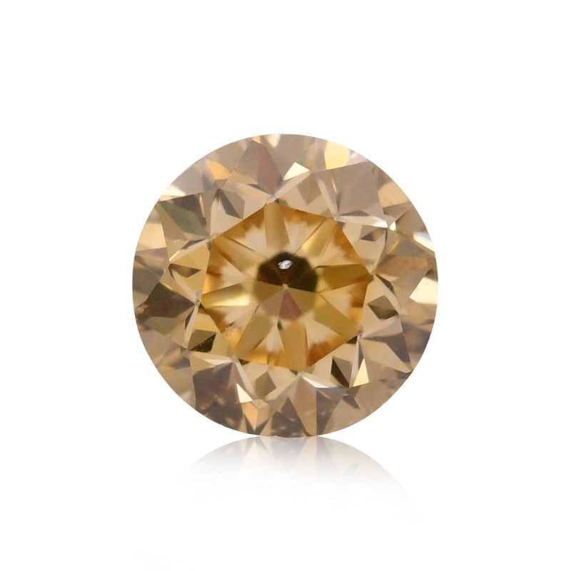 Loose Diamond - ROUND 0.5ct Fancy Brownish Yellow SI1: Loose Diamond - ROUND 0.5ct Fancy Brownish Yellow SI1 Source: Natural Shape: ROUND Carats: 0.5 Color: Fancy Brownish Yellow Certification: GIA The Diamond Depot Guarantee: All items in this auction ar
