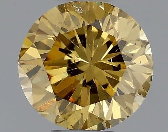 Loose Diamond - ROUND 0.36ct Fancy Deep Brownish Yellow: Loose Diamond - ROUND 0.36ct Fancy Deep Brownish Yellow Source: Natural Shape: ROUND Carats: 0.36 Color: Fancy Deep Brownish Yellow Certification: GIA Video: