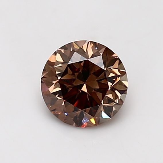 Loose Diamond - ROUND 0.84ct Fancy Dark Orangy Brown VS2: Loose Diamond - ROUND 0.84ct Fancy Dark Orangy Brown VS2 Source: Natural Shape: ROUND Carats: 0.84 Color: Fancy Dark Orangy Brown Certification: GIA Video: