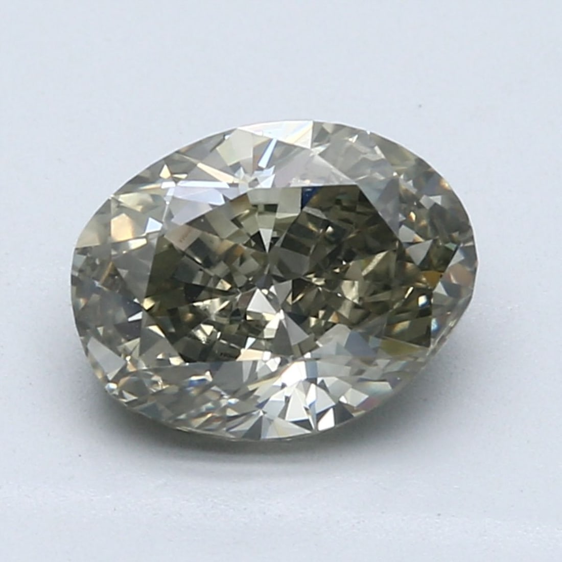 Loose Diamond - OVAL 2.53ct Fancy Greenish Yellow Gray SI1: Loose Diamond - OVAL 2.53ct Fancy Greenish Yellow Gray SI1 Source: Natural Shape: OVAL Carats: 2.53 Color: Fancy Greenish Yellow Gray Certification: GIA Video: