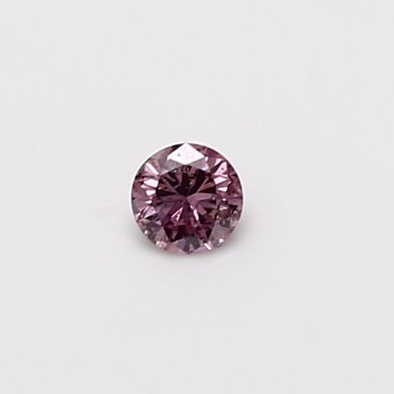 Loose Diamond - ROUND 0.11ct Fancy Intense Purplish Pink I1: Loose Diamond - ROUND 0.11ct Fancy Intense Purplish Pink I1 Source: Natural Shape: ROUND Carats: 0.11 Color: Fancy Intense Purplish Pink Certification: GIA Video: