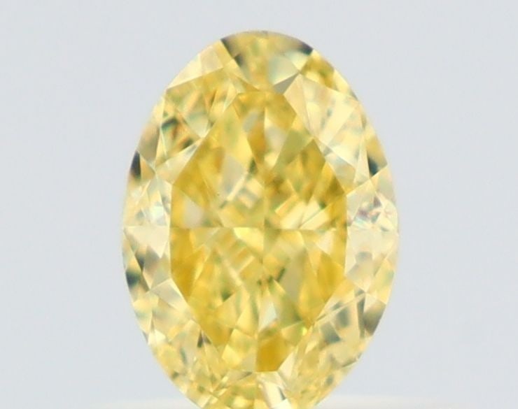 Loose Diamond - OVAL 0.5ct Fancy Intense Yellow VVS2: Loose Diamond - OVAL 0.5ct Fancy Intense Yellow VVS2 Source: Natural Shape: OVAL Carats: 0.5 Color: Fancy Intense Yellow Certification: GIA Video: