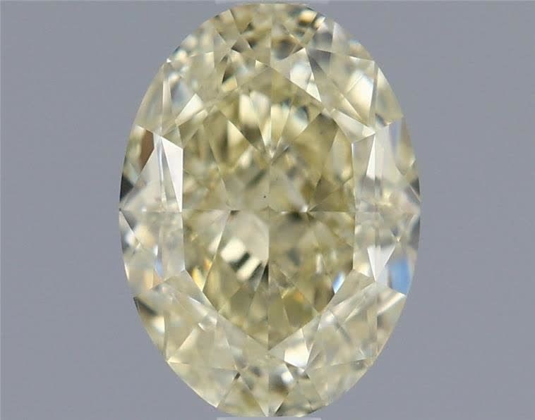 Loose Diamond - OVAL 1.03ct Fancy Light Yellow VS2: Loose Diamond - OVAL 1.03ct Fancy Light Yellow VS2 Source: Natural Shape: OVAL Carats: 1.03 Color: Fancy Light Yellow Certification: GIA Video: