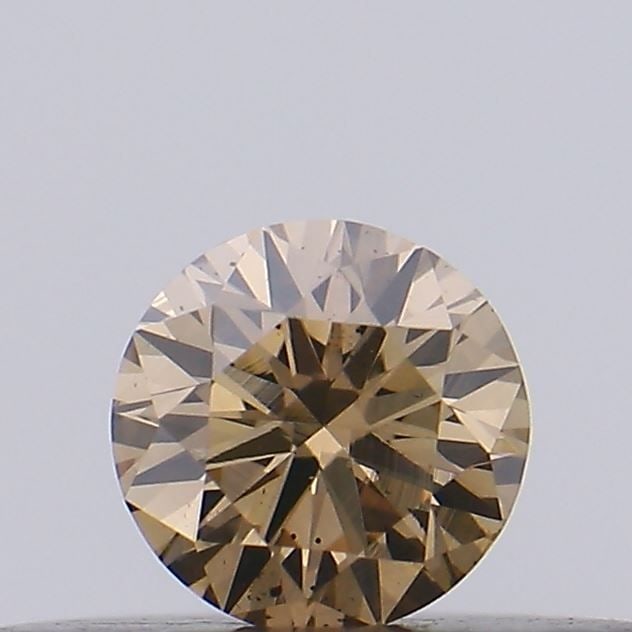 Loose Diamond - ROUND 0.15ct Fancy Light Brown SI2: Loose Diamond - ROUND 0.15ct Fancy Light Brown SI2 Source: Natural Shape: ROUND Carats: 0.15 Color: Fancy Light Brown Certification: NONE Video: