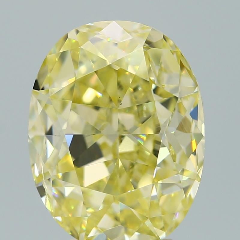 Loose Diamond - OVAL 5.0ct Fancy Yellow SI2: Loose Diamond - OVAL 5.0ct Fancy Yellow SI2 Source: Natural Shape: OVAL Carats: 5.0 Color: Fancy Yellow Certification: GIA Video: