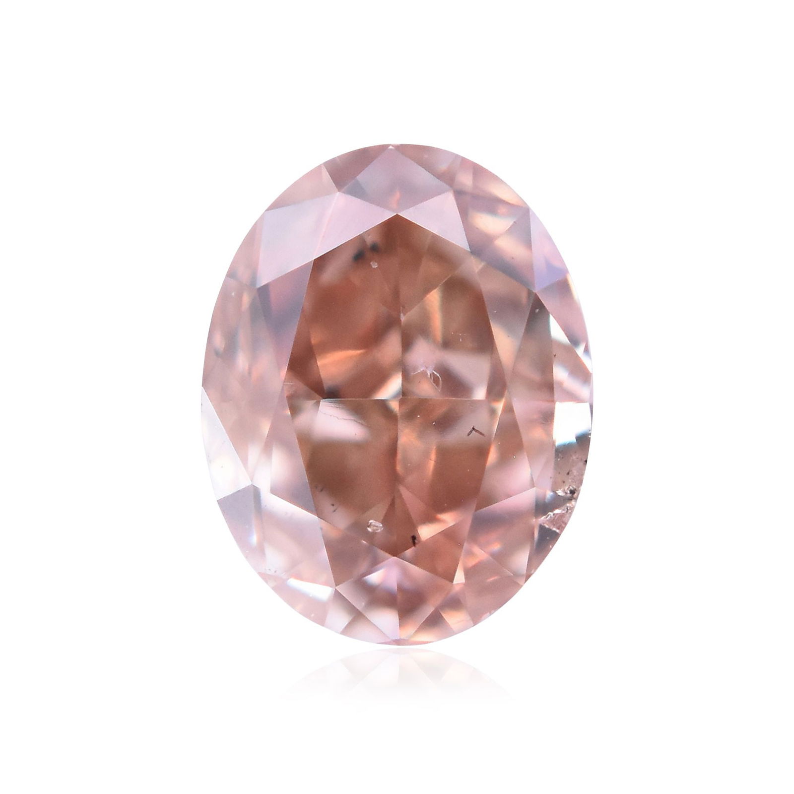 Loose Diamond - OVAL 0.24ct Fancy Deep Brownish Orangey Pink SI2: Loose Diamond - OVAL 0.24ct Fancy Deep Brownish Orangey Pink SI2 Source: Natural Shape: OVAL Carats: 0.24 Color: Fancy Deep Brownish Orangey Pink Certification: GIA Video: