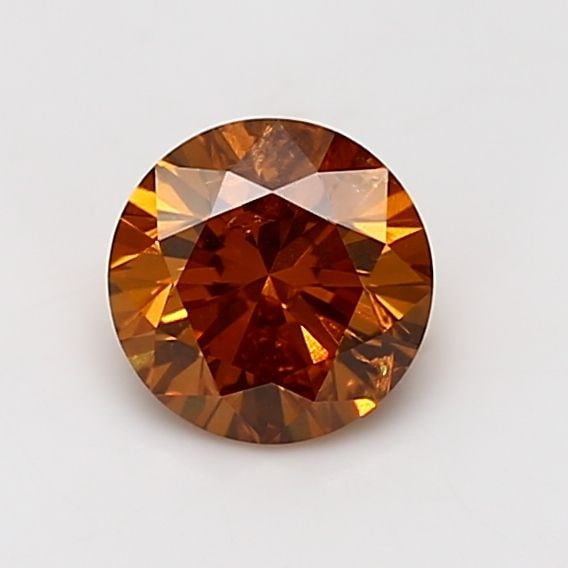 Loose Diamond - ROUND 1.0ct Fancy Deep Orange I2 (1 of 1)