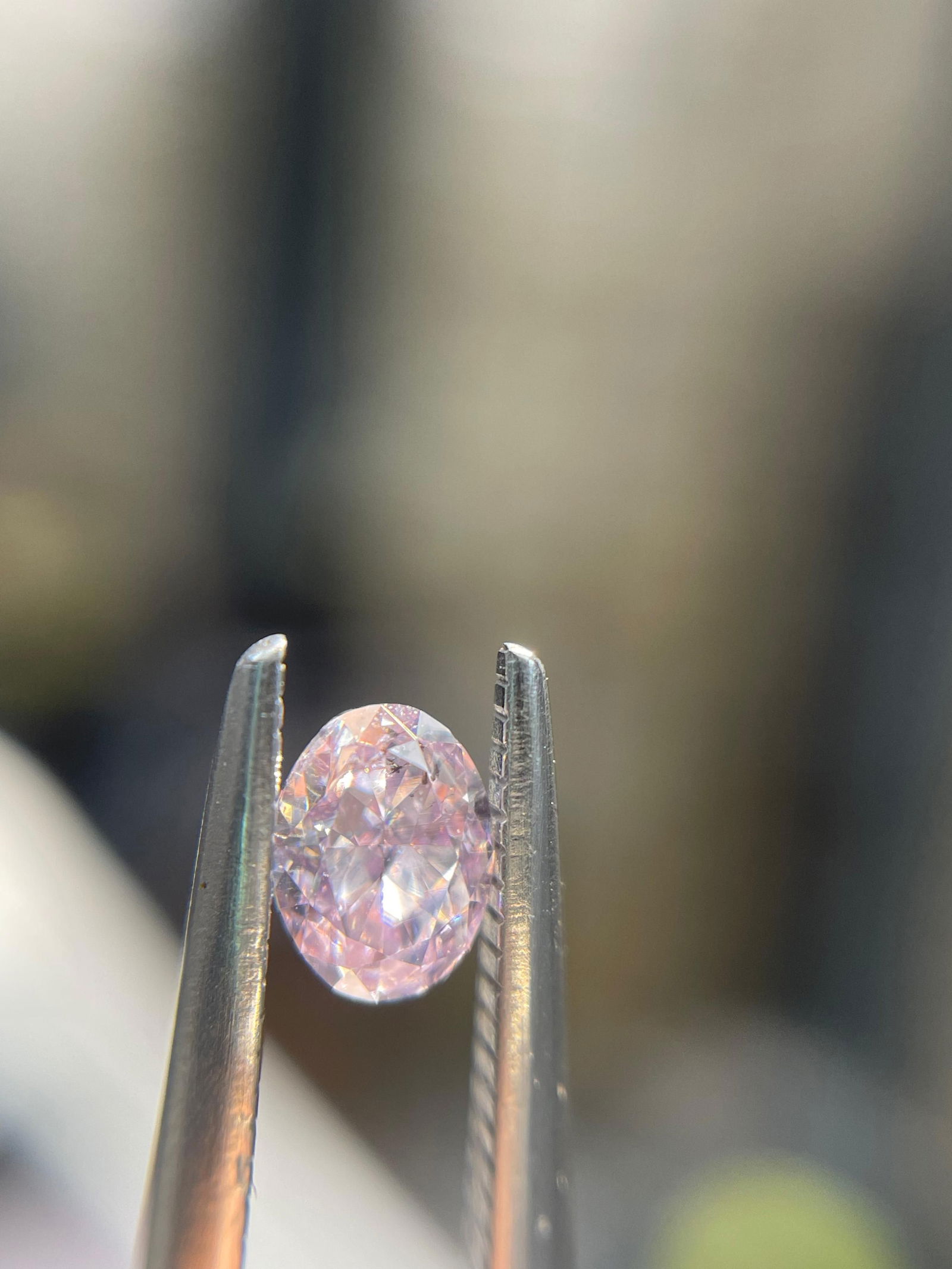 Loose Diamond - OVAL 0.24ct Fancy Pinkish Purple I1: Loose Diamond - OVAL 0.24ct Fancy Pinkish Purple I1 Source: Natural Shape: OVAL Carats: 0.24 Color: Fancy Pinkish Purple Certification: GIA Video: