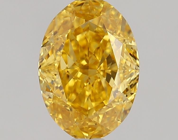 Loose Diamond - OVAL 1.06ct Fancy Intense Orangey Yellow VS1: Loose Diamond - OVAL 1.06ct Fancy Intense Orangey Yellow VS1 Source: Natural Shape: OVAL Carats: 1.06 Color: Fancy Intense Orangey Yellow Certification: GIA Video: