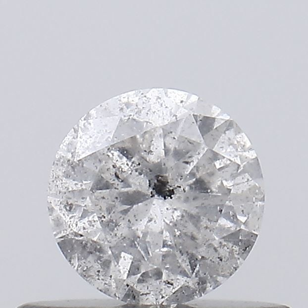 Loose Diamond - ROUND 0.4ct Salt and Pepper I3: Loose Diamond - ROUND 0.4ct Salt and Pepper I3 Source: Natural Shape: ROUND Carats: 0.4 Color: Salt and Pepper Certification: NONE Video: