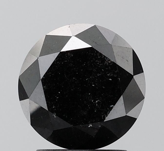 Loose Diamond - ROUND 2.83ct Fancy Black VVS2: Loose Diamond - ROUND 2.83ct Fancy Black VVS2 Source: Natural Shape: ROUND Carats: 2.83 Color: Fancy Black Certification: NONE Video: