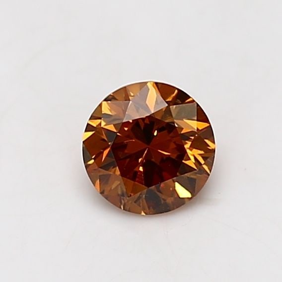 Loose Diamond - ROUND 0.59ct Fancy Deep Brownish Yellowish Orange SI1: Loose Diamond - ROUND 0.59ct Fancy Deep Brownish Yellowish Orange SI1 Source: Natural Shape: ROUND Carats: 0.59 Color: Fancy Deep Brownish Yellowish Orange Certification: GIA Video: