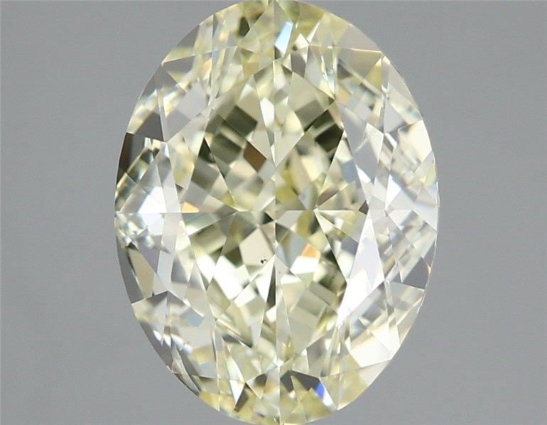 Loose Diamond - OVAL 3.5ct Fancy Light Yellow SI1: Loose Diamond - OVAL 3.5ct Fancy Light Yellow SI1 Source: Natural Shape: OVAL Carats: 3.5 Color: Fancy Light Yellow Certification: GIA Video: