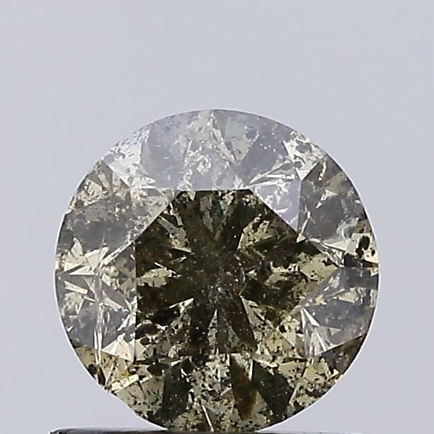 Loose Diamond - ROUND 1.0ct Fancy Greenish Brown I3: Loose Diamond - ROUND 1.0ct Fancy Greenish Brown I3 Source: Natural Shape: ROUND Carats: 1.0 Color: Fancy Greenish Brown Certification: NONE Video: