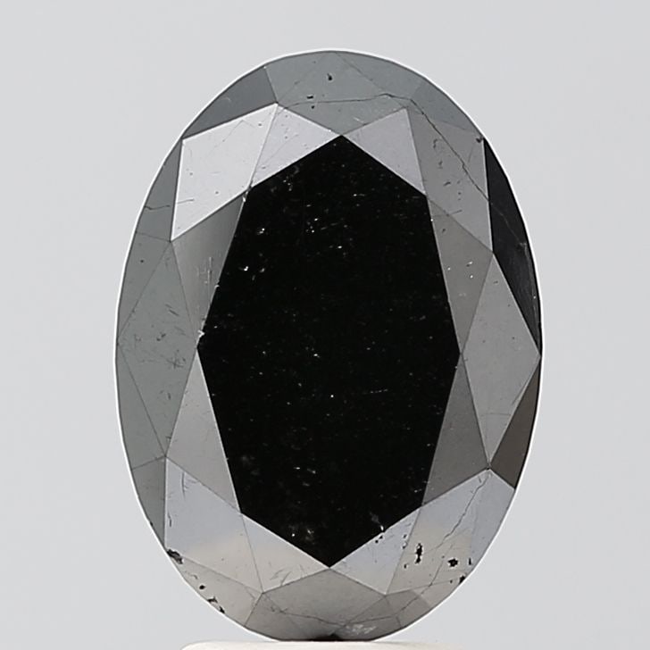 Loose Diamond - OVAL 3.11ct Fancy Black VS2 (1 of 1)