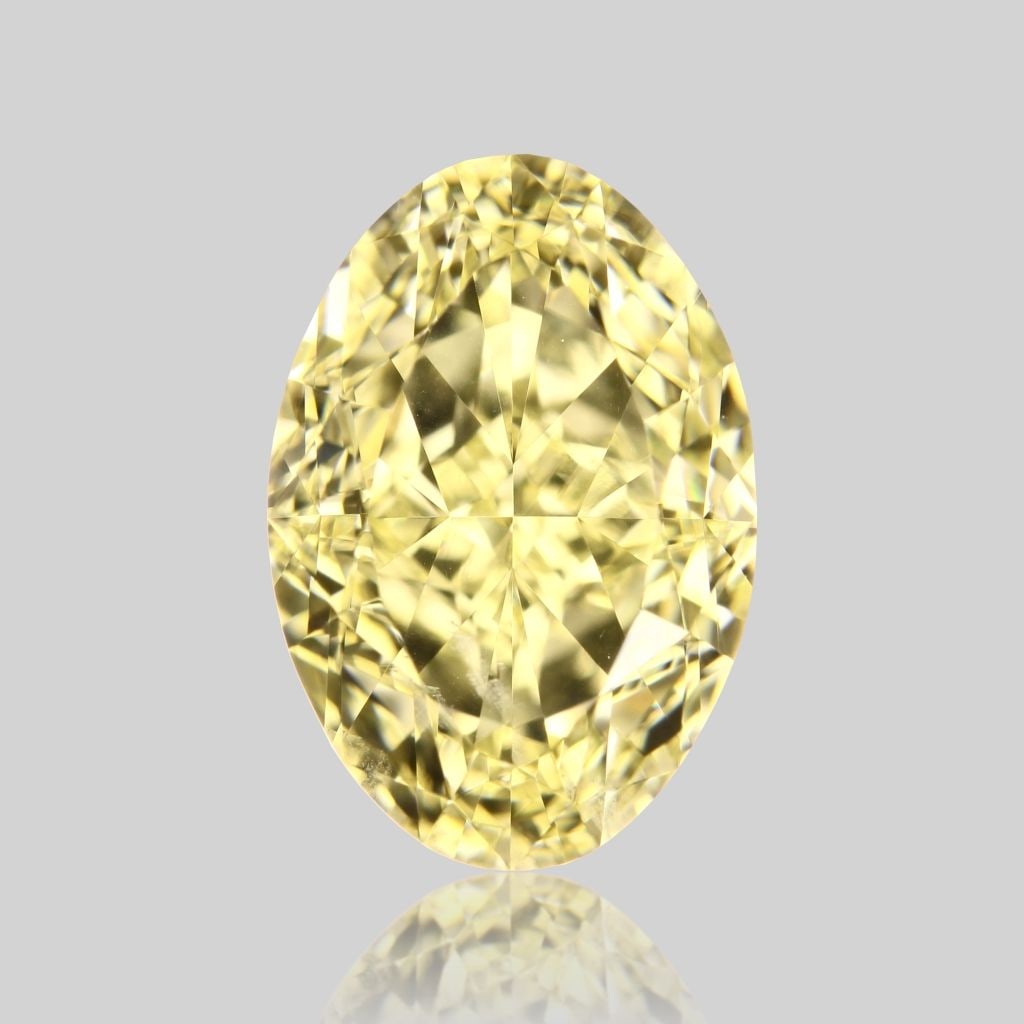 Loose Diamond - OVAL 2.02ct Fancy Light Yellow SI1: Loose Diamond - OVAL 2.02ct Fancy Light Yellow SI1 Source: Natural Shape: OVAL Carats: 2.02 Color: Fancy Light Yellow Certification: GIA Video: