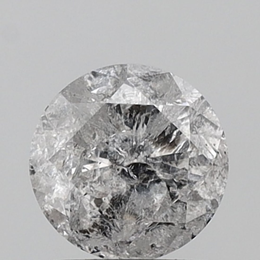 Loose Diamond - ROUND 1.8ct Salt and Pepper VVS1: Loose Diamond - ROUND 1.8ct Salt and Pepper VVS1 Source: Natural Shape: ROUND Carats: 1.8 Color: Salt and Pepper Certification: NONE Video: