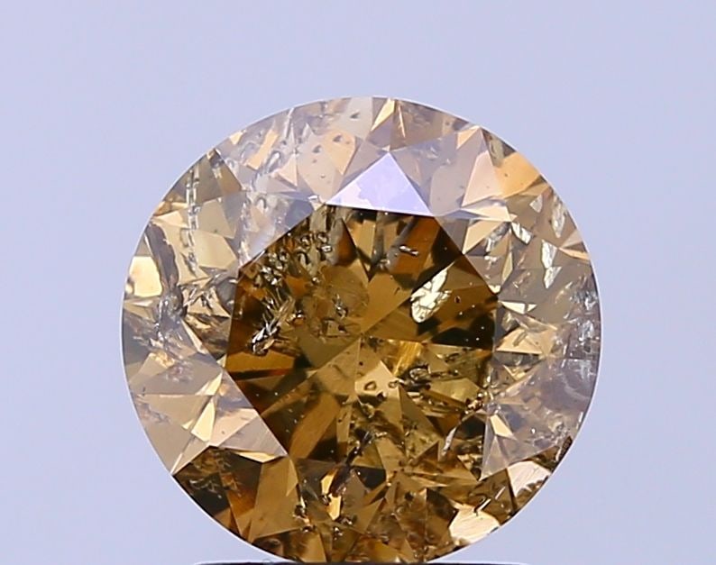 Loose Diamond - ROUND 2.42ct Fancy Brown I1: Loose Diamond - ROUND 2.42ct Fancy Brown I1 Source: Natural Shape: ROUND Carats: 2.42 Color: Fancy Brown Certification: NONE Video: