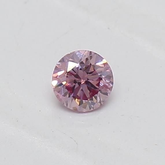 Loose Diamond - ROUND 0.06ct Fancy Purplish Pink (1 of 1)