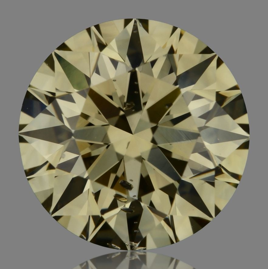 Loose Diamond - ROUND 2.0ct Fancy Light Brownish Yellow SI2: Loose Diamond - ROUND 2.0ct Fancy Light Brownish Yellow SI2 Source: Natural Shape: ROUND Carats: 2.0 Color: Fancy Light Brownish Yellow Certification: GIA Video: