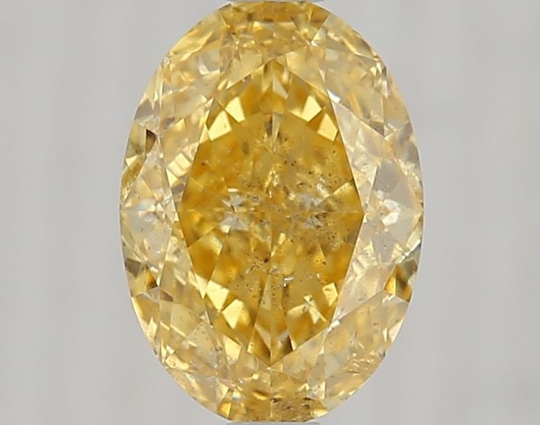 Loose Diamond - OVAL 1.27ct Fancy Orangey Yellow I1: Loose Diamond - OVAL 1.27ct Fancy Orangey Yellow I1 Source: Natural Shape: OVAL Carats: 1.27 Color: Fancy Orangey Yellow Certification: GIA Video: