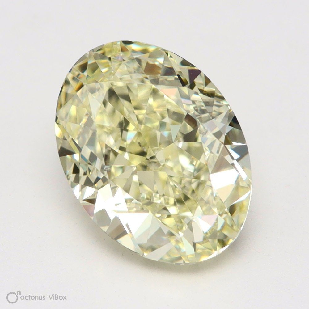 Loose Diamond - OVAL 1.51ct Fancy Light Yellow VS2: Loose Diamond - OVAL 1.51ct Fancy Light Yellow VS2 Source: Natural Shape: OVAL Carats: 1.51 Color: Fancy Light Yellow Certification: GIA Video: