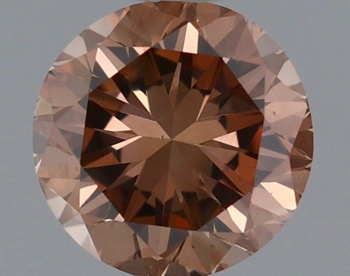 Loose Diamond - ROUND 0.65ct Fancy Brown Pink VS1: Loose Diamond - ROUND 0.65ct Fancy Brown Pink VS1 Source: Natural Shape: ROUND Carats: 0.65 Color: Fancy Brown Pink Certification: GIA Video: