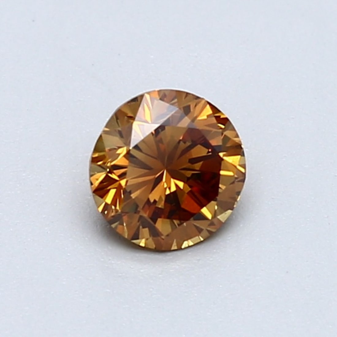 Loose Diamond - ROUND 0.55ct Fancy Deep Brownish Yellowish Orange SI2 (1 of 1)
