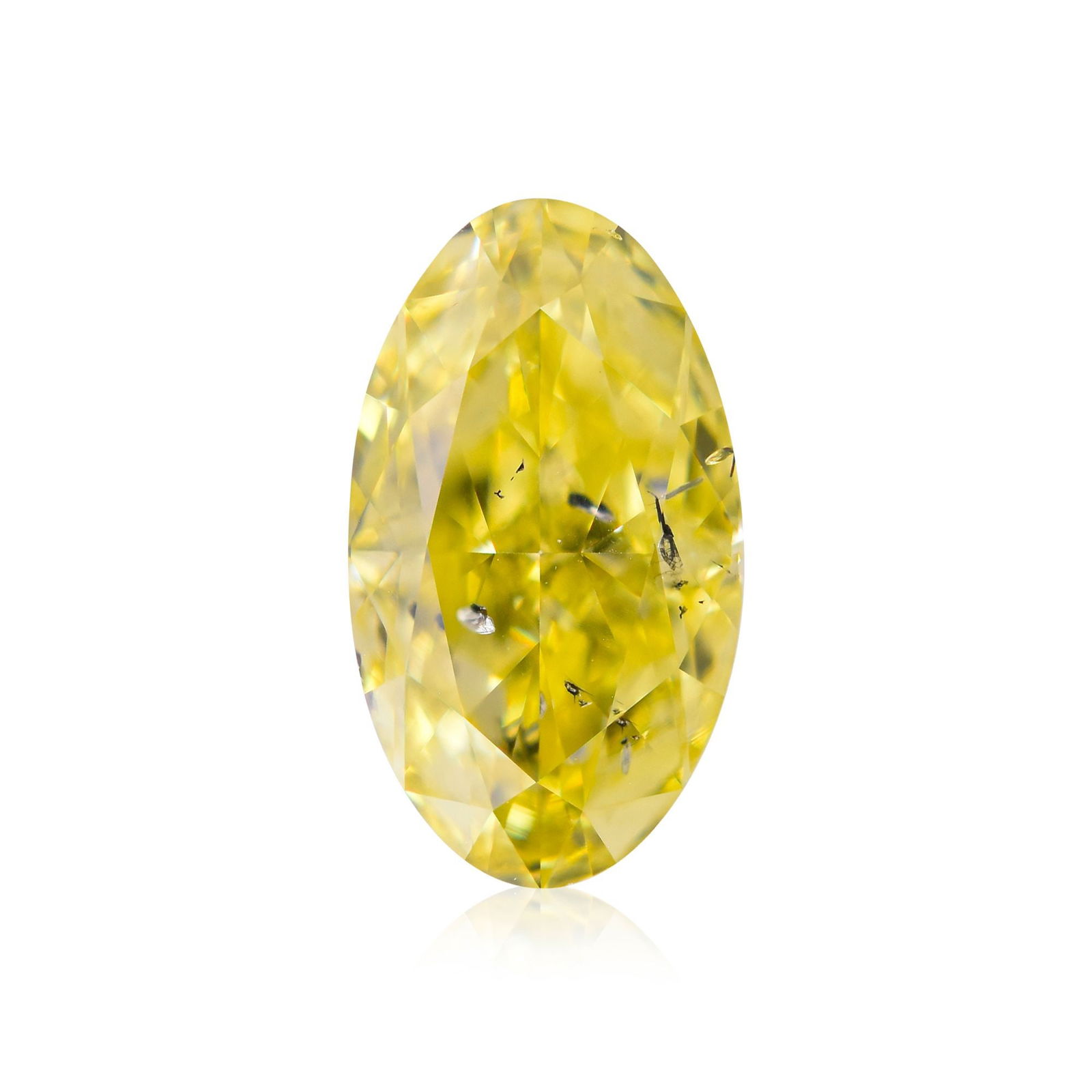 Loose Diamond - OVAL 1.53ct Fancy Intense Yellow I1: Loose Diamond - OVAL 1.53ct Fancy Intense Yellow I1 Source: Natural Shape: OVAL Carats: 1.53 Color: Fancy Intense Yellow Certification: GIA Video: