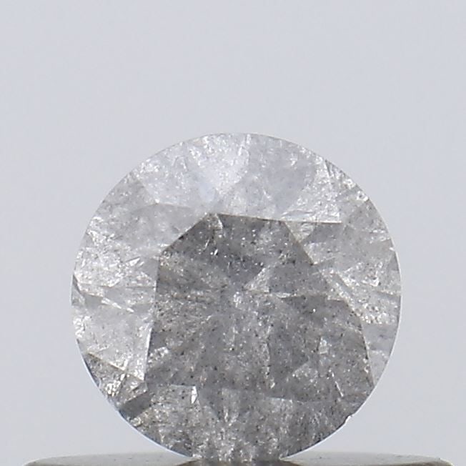 Loose Diamond - ROUND 0.38ct Salt and Pepper I3: Loose Diamond - ROUND 0.38ct Salt and Pepper I3 Source: Natural Shape: ROUND Carats: 0.38 Color: Salt and Pepper Certification: NONE Video: