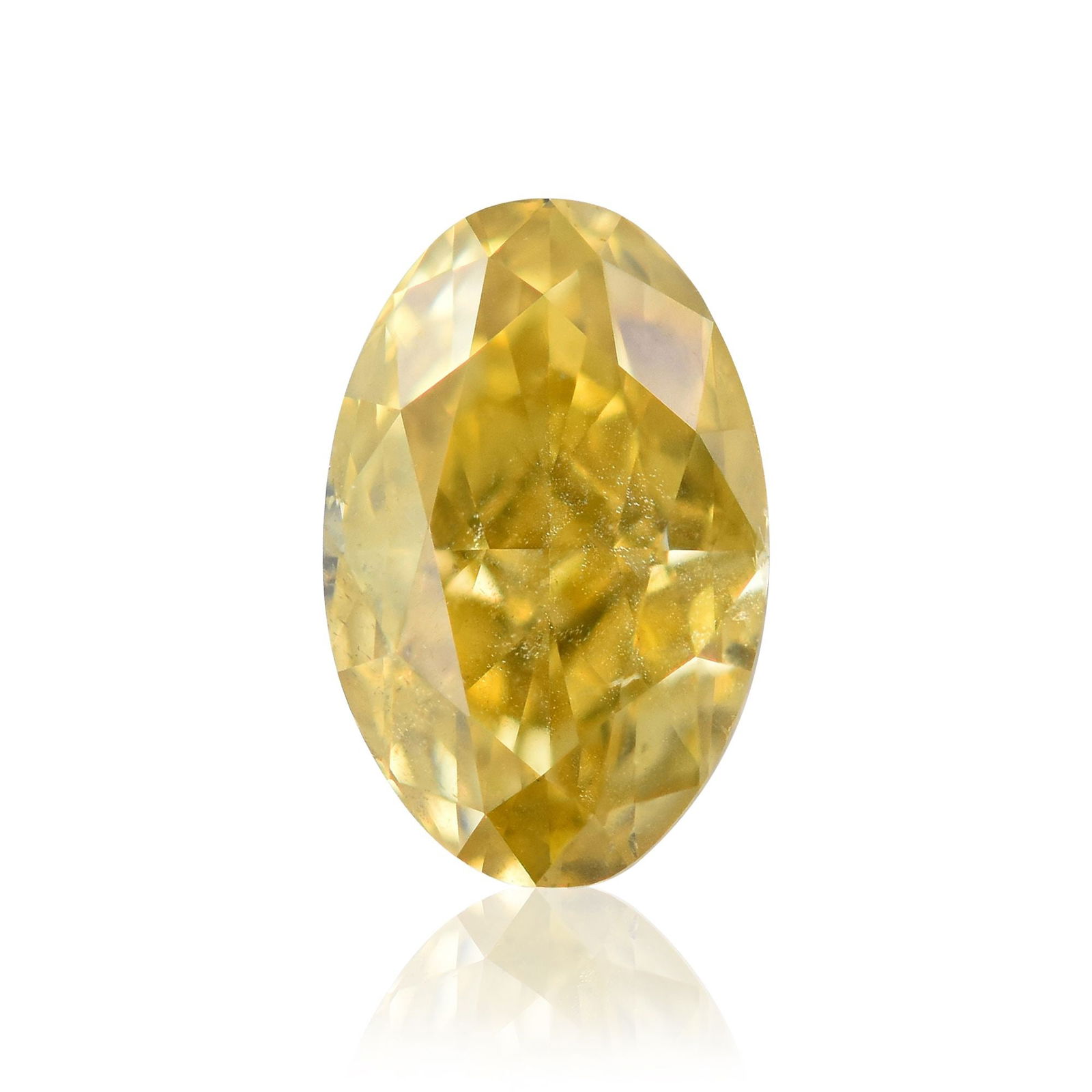 Loose Diamond - OVAL 0.52ct Fancy Deep Yellow SI2: Loose Diamond - OVAL 0.52ct Fancy Deep Yellow SI2 Source: Natural Shape: OVAL Carats: 0.52 Color: Fancy Deep Yellow Certification: GIA Video: