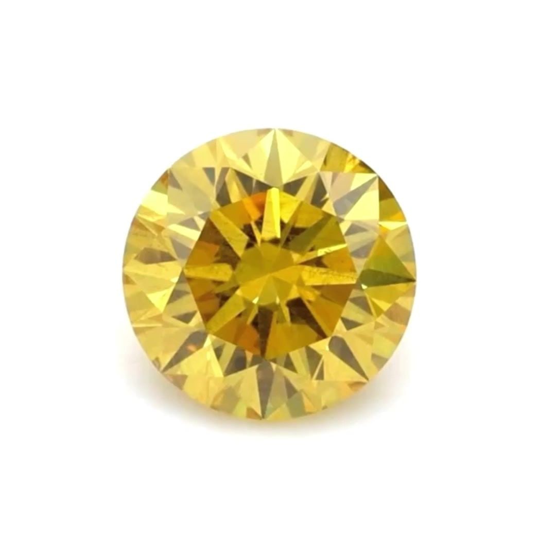 Loose Diamond - ROUND 0.5ct Fancy Deep Yellow I1: Loose Diamond - ROUND 0.5ct Fancy Deep Yellow I1 Source: Natural Shape: ROUND Carats: 0.5 Color: Fancy Deep Yellow Certification: GIA Video: