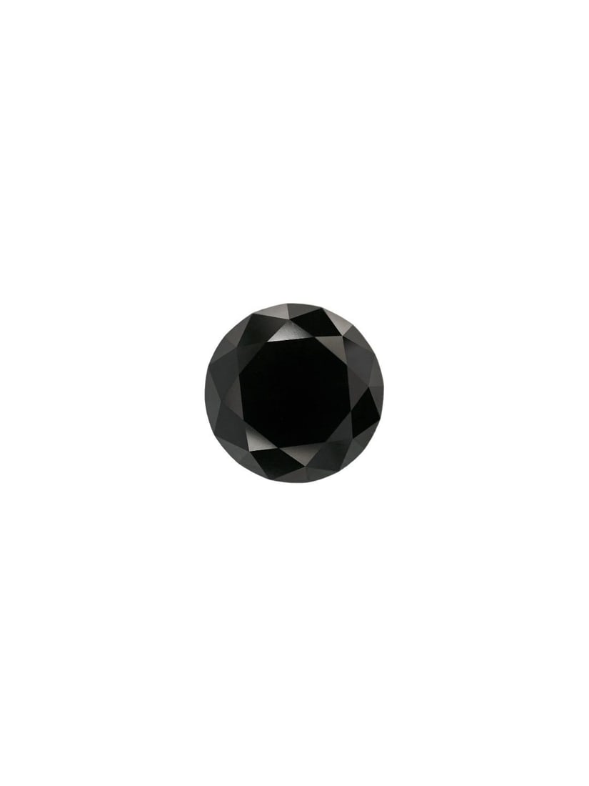Loose Diamond - ROUND 0.64ct Fancy Black VVS2: Loose Diamond - ROUND 0.64ct Fancy Black VVS2 Source: Natural Shape: ROUND Carats: 0.64 Color: Fancy Black Certification: NONE The Diamond Depot Guarantee: All items in this auction are guaranteed to