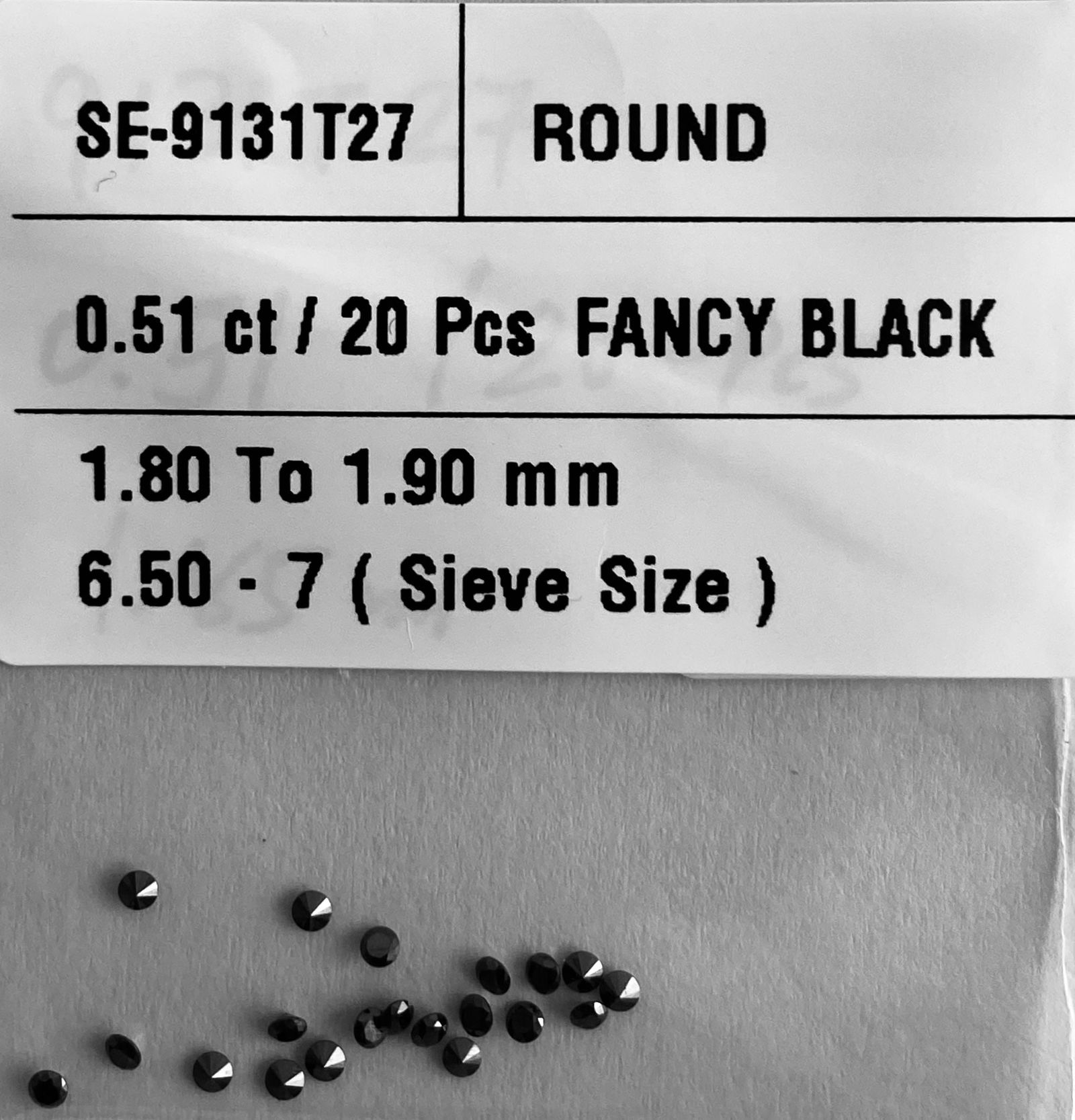 Loose Diamond - ROUND 0.51ct Fancy Black VVS2 (1 of 1)