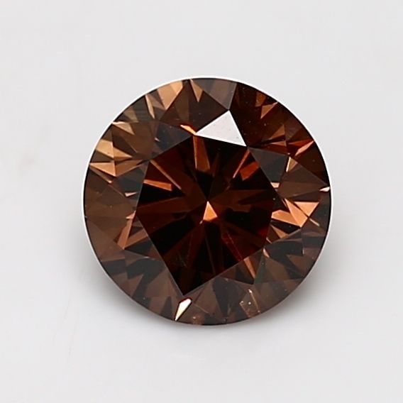 Loose Diamond - ROUND 1.2ct Fancy Dark Orangey Brown VS1: Loose Diamond - ROUND 1.2ct Fancy Dark Orangey Brown VS1 Source: Natural Shape: ROUND Carats: 1.2 Color: Fancy Dark Orangey Brown Certification: GIA Video: