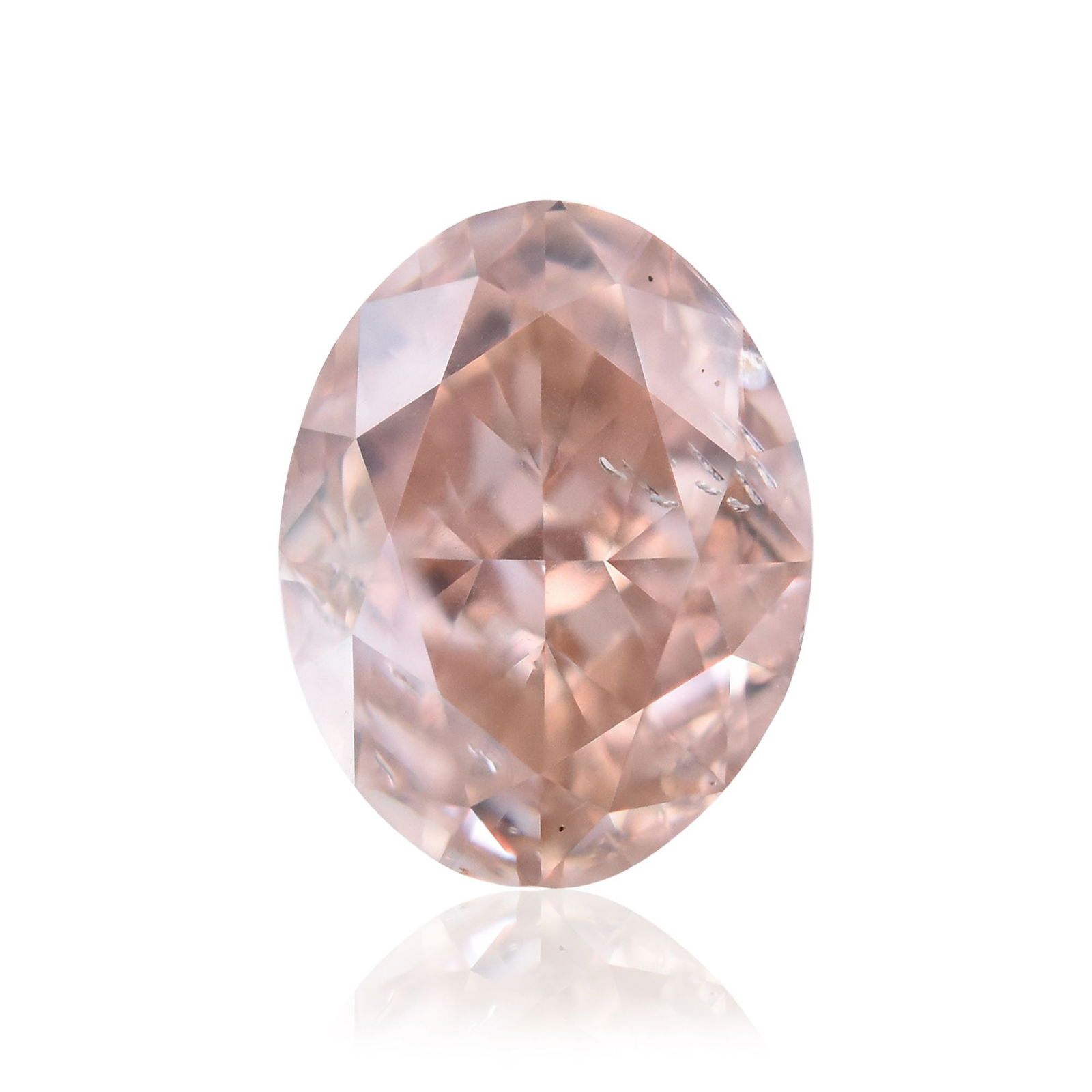 Loose Diamond - OVAL 0.6ct Fancy Brownish Orangey Pink SI2: Loose Diamond - OVAL 0.6ct Fancy Brownish Orangey Pink SI2 Source: Natural Shape: OVAL Carats: 0.6 Color: Fancy Brownish Orangey Pink Certification: GIA Video: