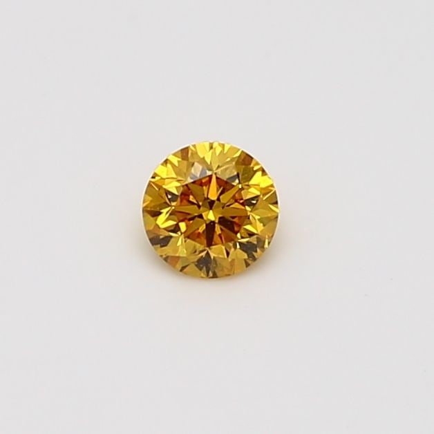 Loose Diamond - ROUND 0.22ct Fancy Vivid Orangey Yellow SI1 (1 of 1)