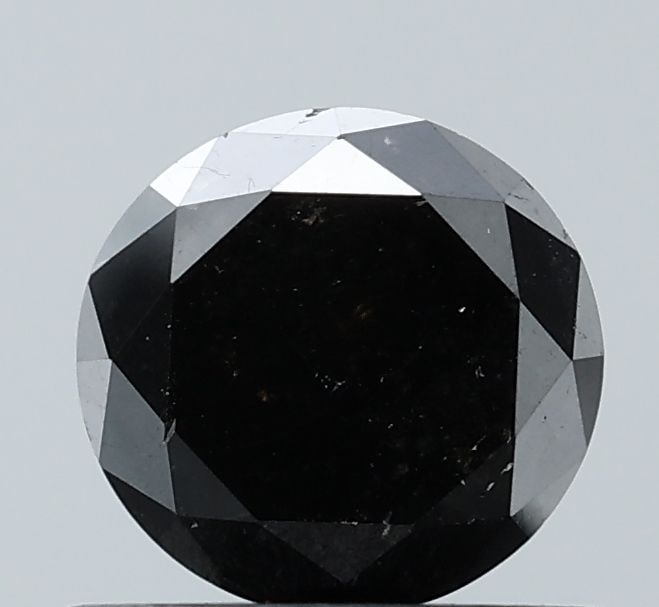 Loose Diamond - ROUND 0.81ct Fancy Black VS1: Loose Diamond - ROUND 0.81ct Fancy Black VS1 Source: Natural Shape: ROUND Carats: 0.81 Color: Fancy Black Certification: NONE Video:
