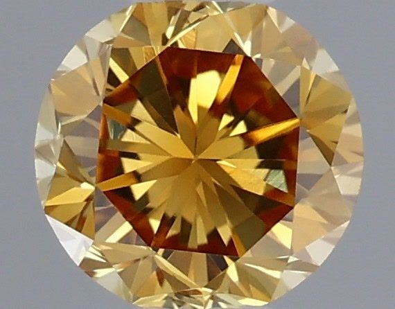 Loose Diamond - ROUND 0.34ct Fancy Intense Orange Yellow: Loose Diamond - ROUND 0.34ct Fancy Intense Orange Yellow Source: Natural Shape: ROUND Carats: 0.34 Color: Fancy Intense Orange Yellow Certification: GIA Video: