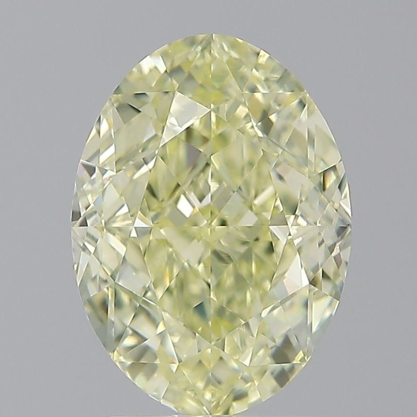 Loose Diamond - OVAL 3.0ct Fancy Light Yellow VVS2: Loose Diamond - OVAL 3.0ct Fancy Light Yellow VVS2 Source: Natural Shape: OVAL Carats: 3.0 Color: Fancy Light Yellow Certification: GIA Video: