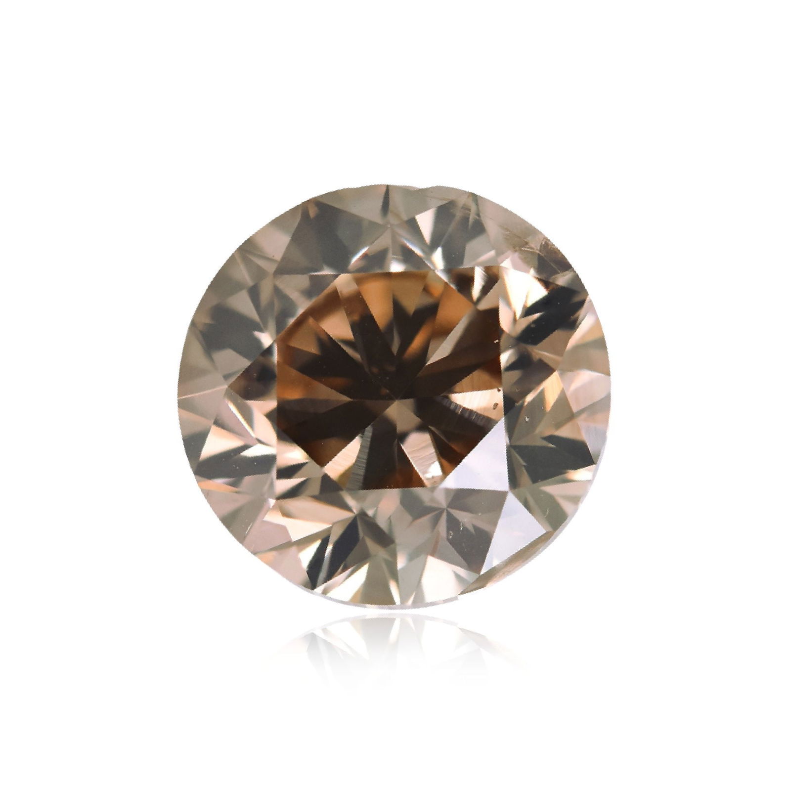 Loose Diamond - ROUND 5.59ct Fancy Brown Yellow SI2: Loose Diamond - ROUND 5.59ct Fancy Brown Yellow SI2 Source: Natural Shape: ROUND Carats: 5.59 Color: Fancy Brown Yellow Certification: GIA Video: