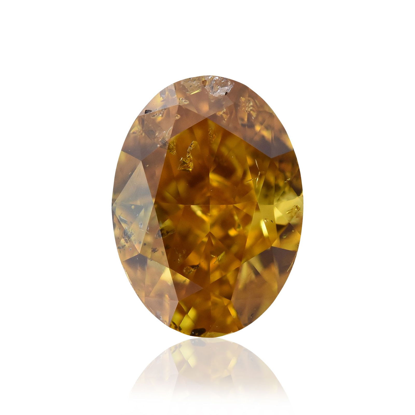 Loose Diamond - OVAL 1.0ct Fancy Deep Orange Yellow: Loose Diamond - OVAL 1.0ct Fancy Deep Orange Yellow Source: Natural Shape: OVAL Carats: 1.0 Color: Fancy Deep Orange Yellow Certification: GIA Video: