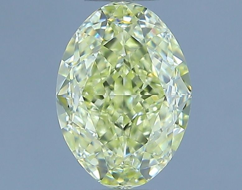 Loose Diamond - OVAL 1.26ct Fancy Light Yellow VVS2: Loose Diamond - OVAL 1.26ct Fancy Light Yellow VVS2 Source: Natural Shape: OVAL Carats: 1.26 Color: Fancy Light Yellow Certification: GIA Video: