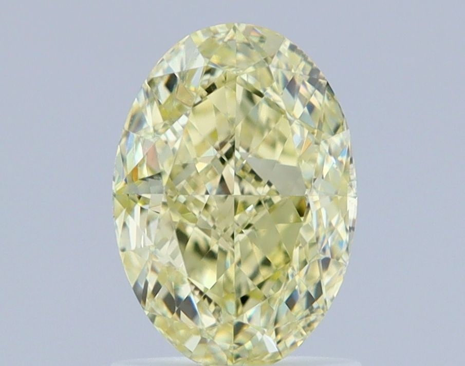 Loose Diamond - OVAL 1.5ct Fancy Light Yellow SI1: Loose Diamond - OVAL 1.5ct Fancy Light Yellow SI1 Source: Natural Shape: OVAL Carats: 1.5 Color: Fancy Light Yellow Certification: GIA Video: