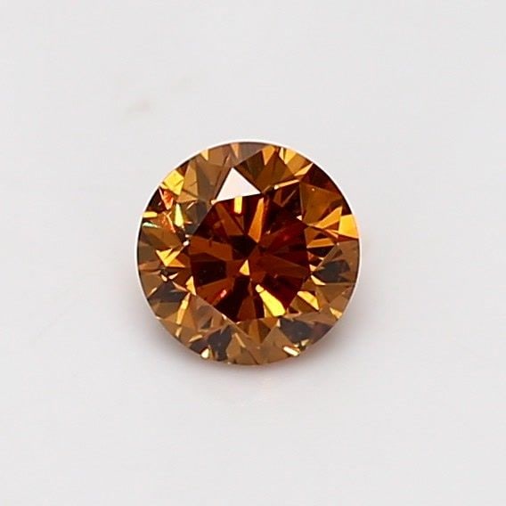 Loose Diamond - ROUND 0.48ct Fancy Deep Orange SI2: Loose Diamond - ROUND 0.48ct Fancy Deep Orange SI2 Source: Natural Shape: ROUND Carats: 0.48 Color: Fancy Deep Orange Certification: GIA Video: