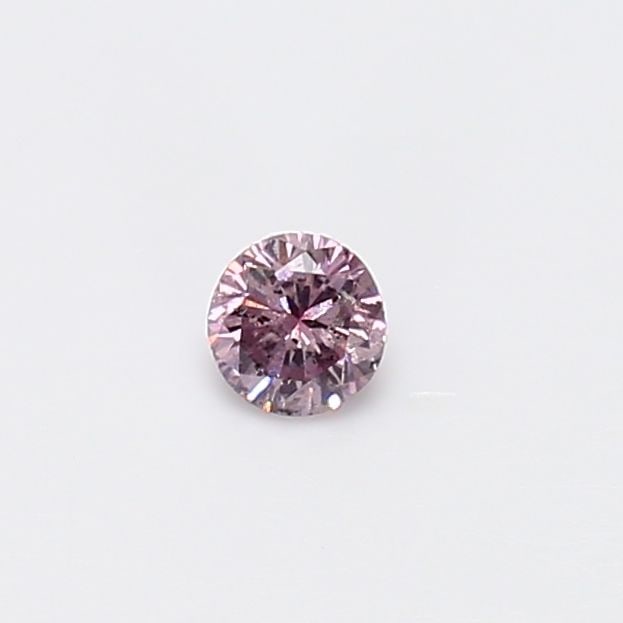 Loose Diamond - ROUND 0.18ct Fancy Purplish Pink I2: Loose Diamond - ROUND 0.18ct Fancy Purplish Pink I2 Source: Natural Shape: ROUND Carats: 0.18 Color: Fancy Purplish Pink Certification: GIA Video:
