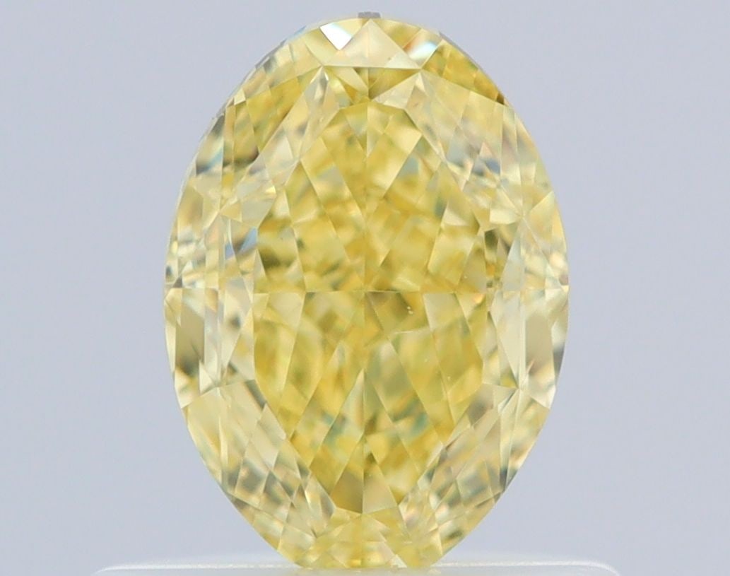 Loose Diamond - OVAL 0.7ct Fancy Intense Yellow VS1: Loose Diamond - OVAL 0.7ct Fancy Intense Yellow VS1 Source: Natural Shape: OVAL Carats: 0.7 Color: Fancy Intense Yellow Certification: GIA Video: