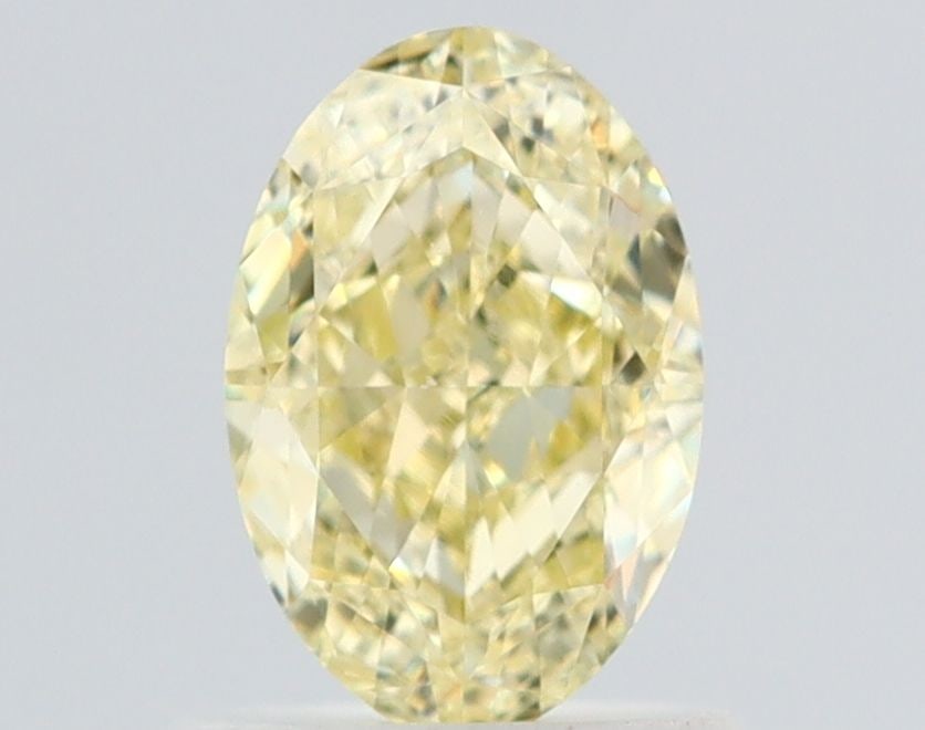 Loose Diamond - OVAL 1.0ct Fancy Light Yellow VS2: Loose Diamond - OVAL 1.0ct Fancy Light Yellow VS2 Source: Natural Shape: OVAL Carats: 1.0 Color: Fancy Light Yellow Certification: GIA Video: